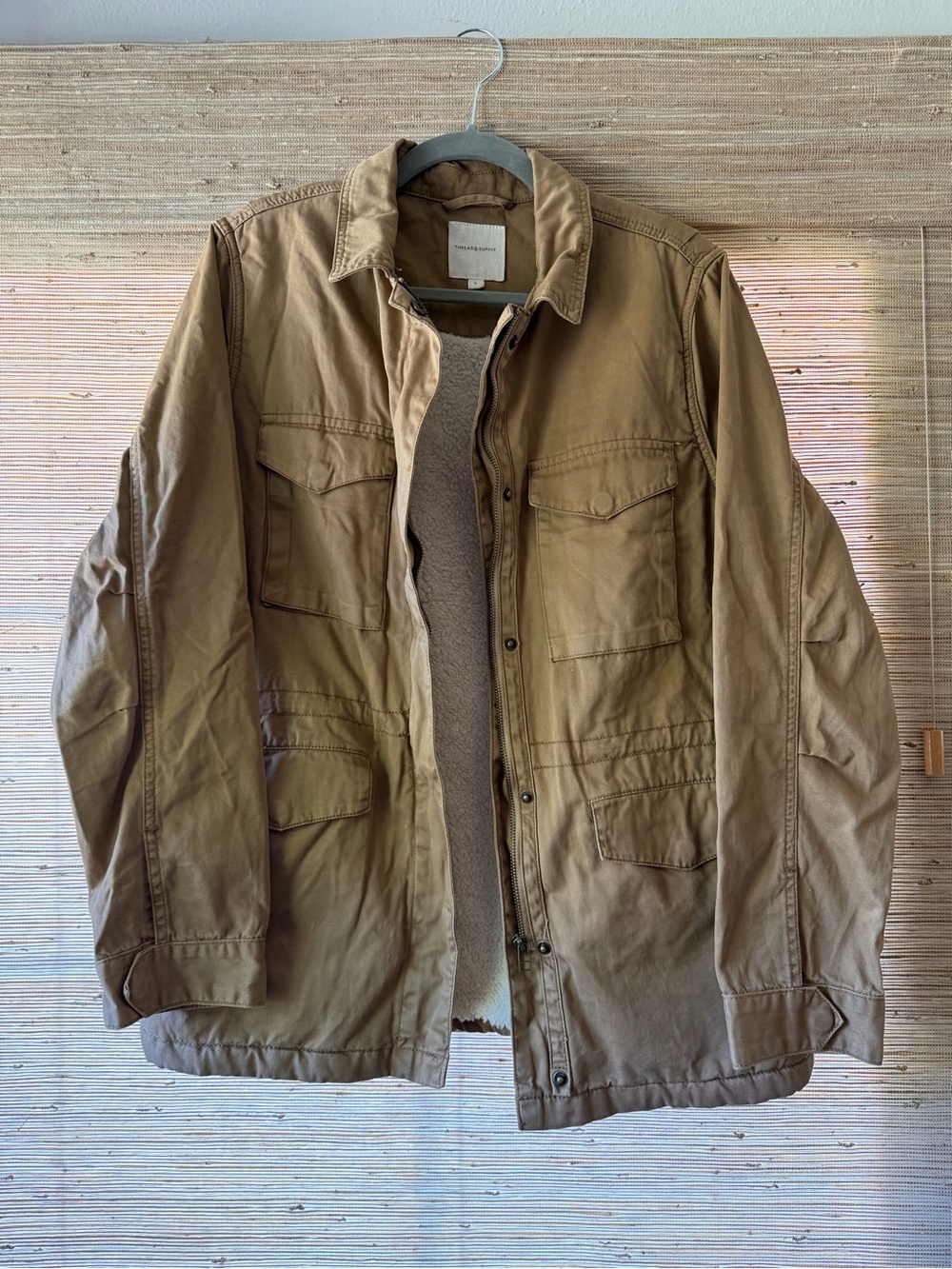 Thread & Supply Tan Military Field Jacket